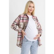 Рубашка теплая ОВЕРСАЙЗ клетка